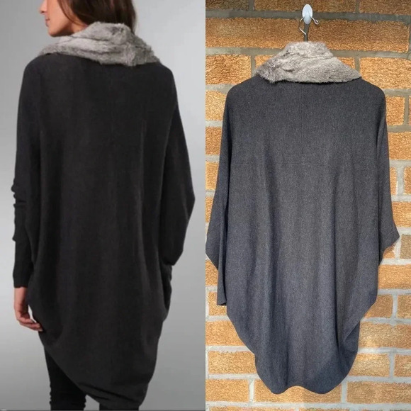 Joie Rabbit Fur Collar Sweater small - Picture 3 of 10